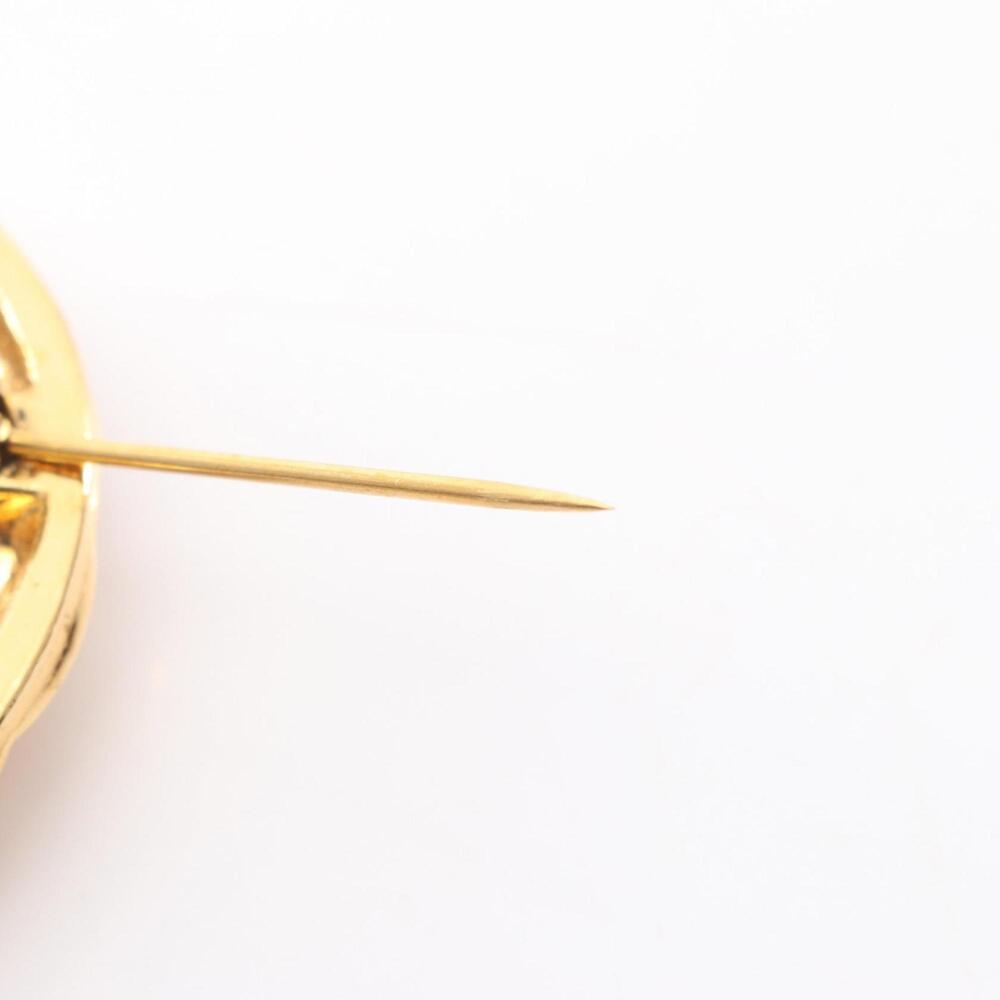 CHANEL Authentic Gold Logo Brooch - Picture 4 of 6